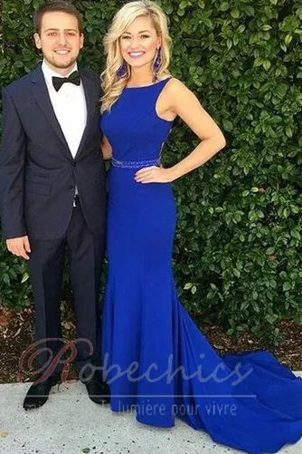 Robe de Bal Serré Naturel taille noble Dos nu Traîne Courte Haut Bas