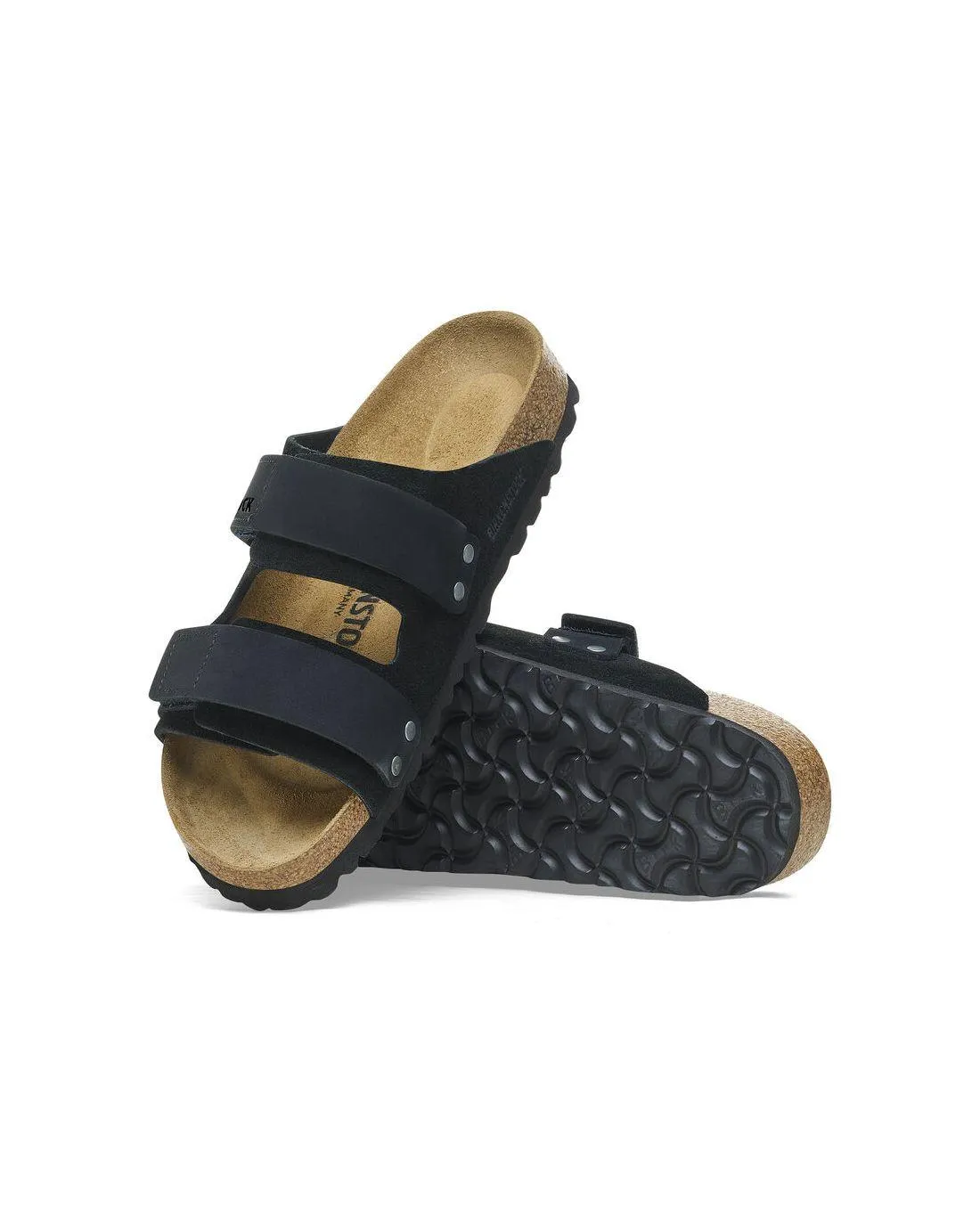SANDALES UJI NUBUCK BLACK - Birkenstock | Chez Maman Rouen