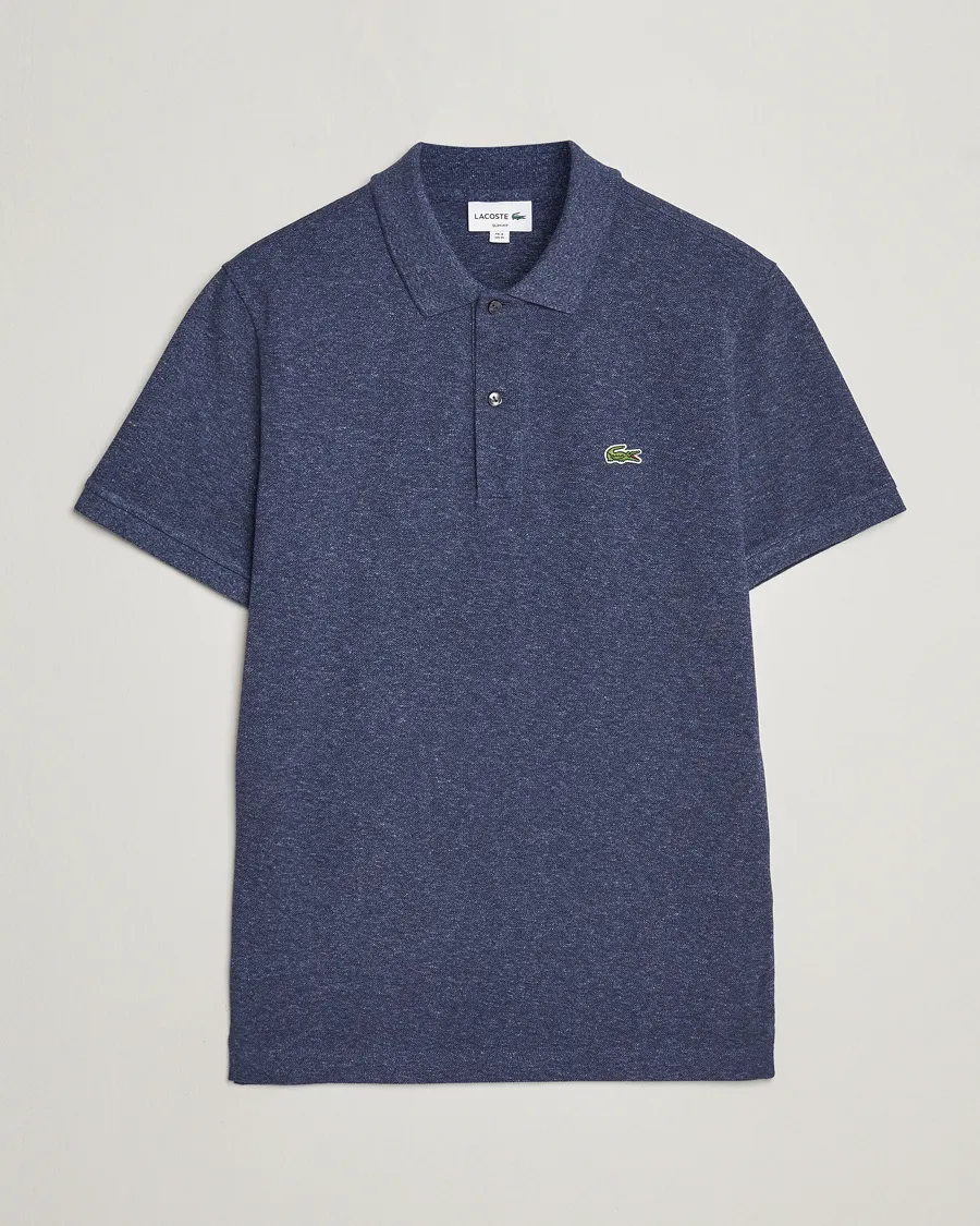 Slim Fit Polo Piké Heather Nebula
