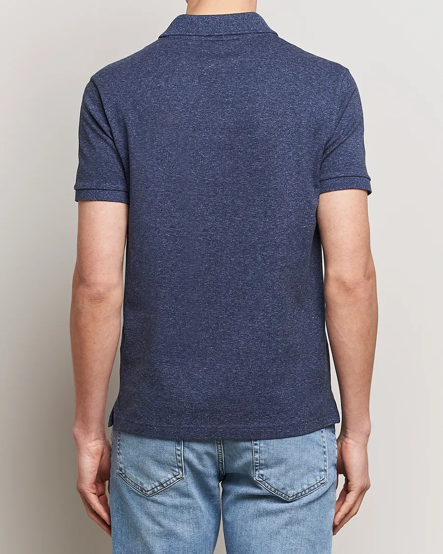 Slim Fit Polo Piké Heather Nebula