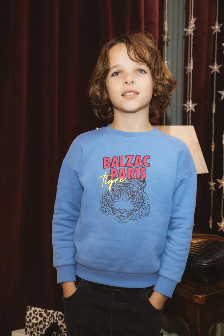 Sweat Drache Tigre bleu