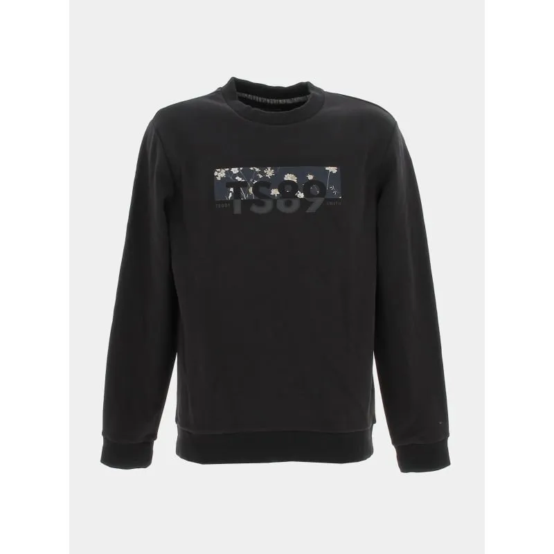 Sweat esio 2 logo floral noir homme - Teddy Smith | wimod