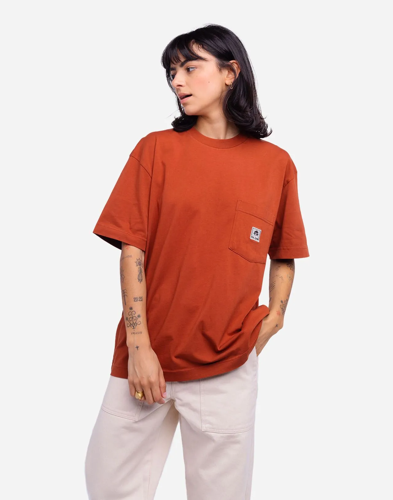 T-shirt Canopée rouille ample Taille M Couleurs Rouille