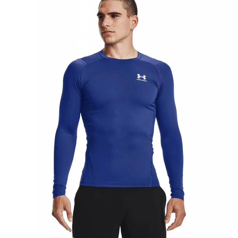 T-shirt manches longues compression bleu - Under Armour