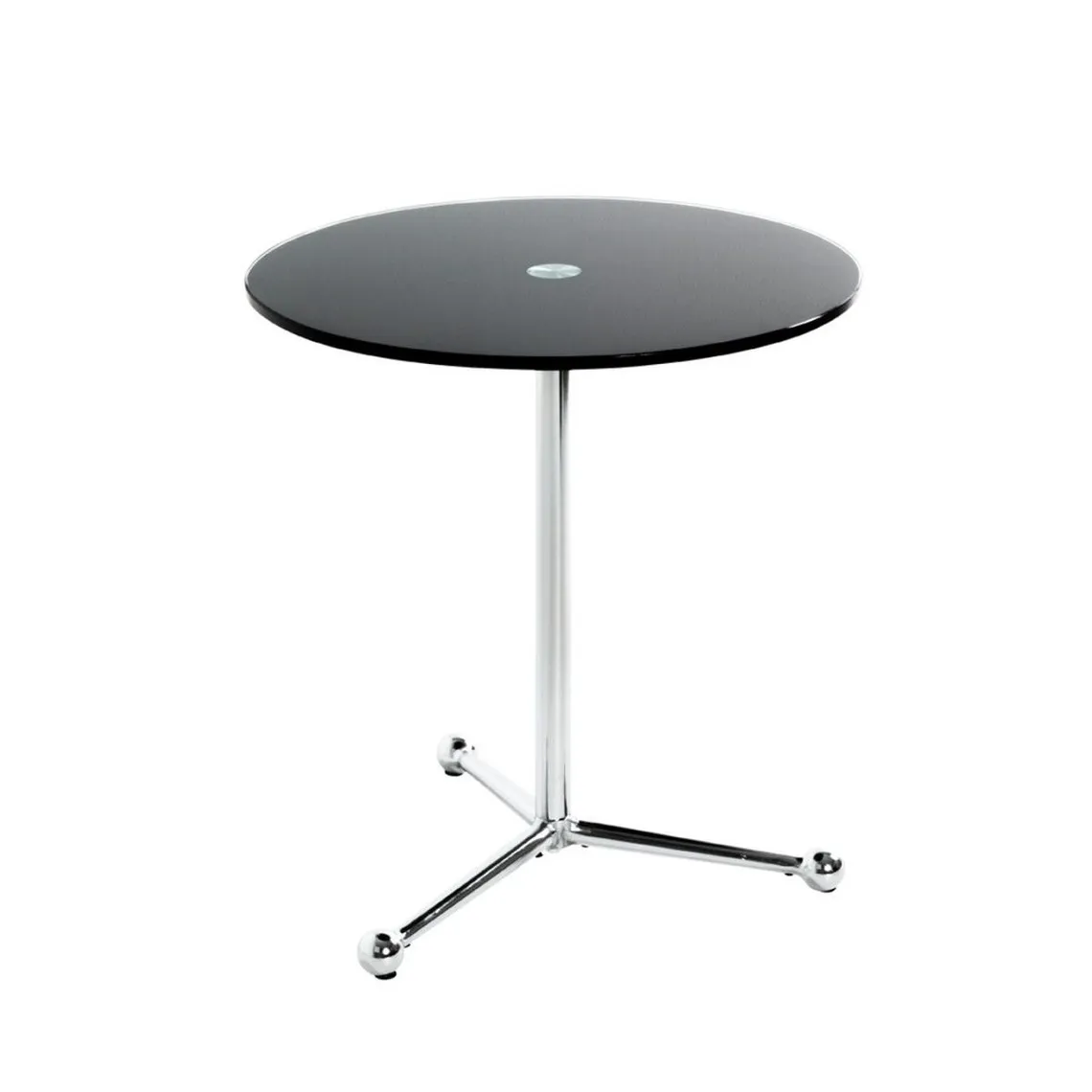 table d'appoint en tube d'acier chromé | 3 Suisses