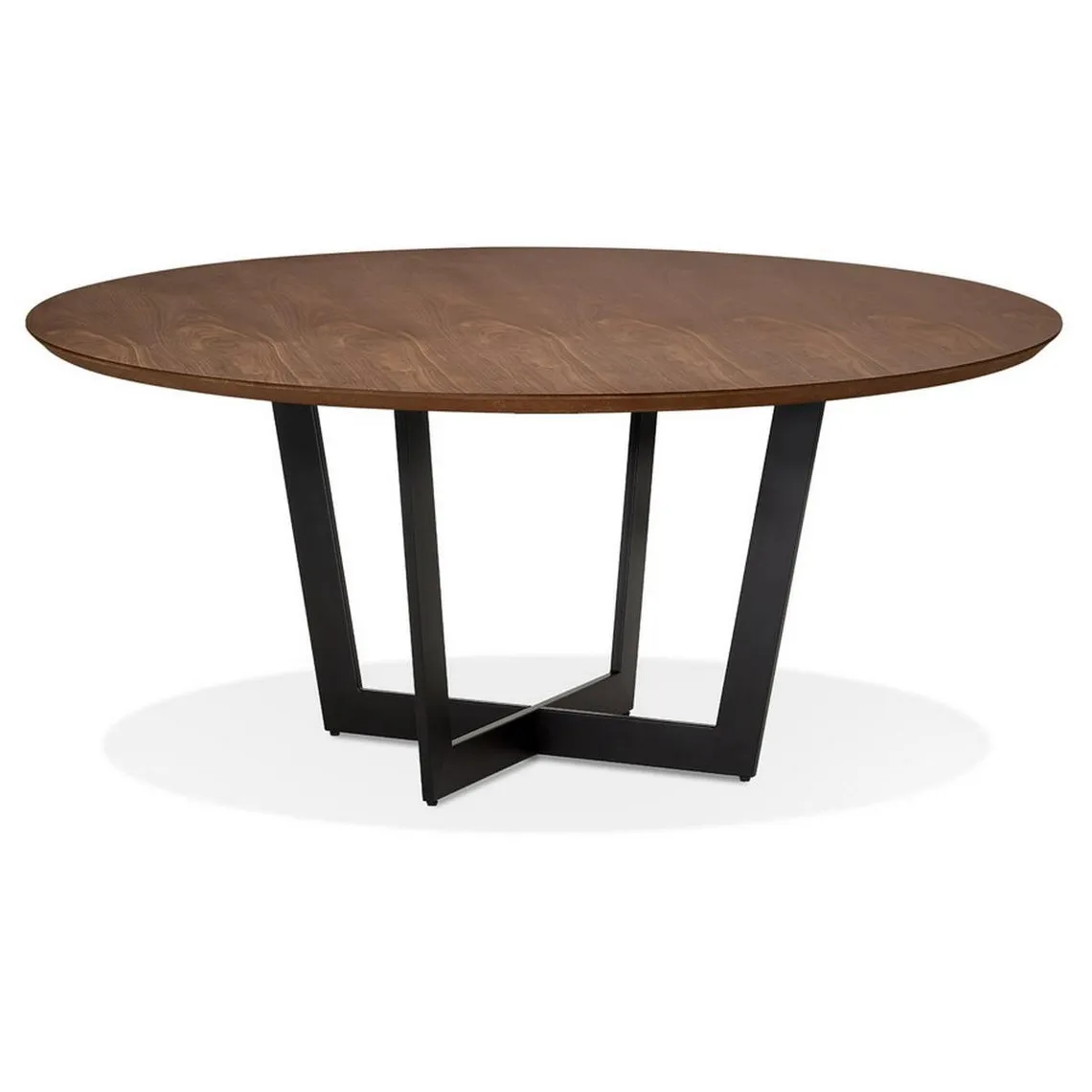 Table De Salle à Manger Marron Foncé Design MARISA Style Scandinave  | 3 Suisses