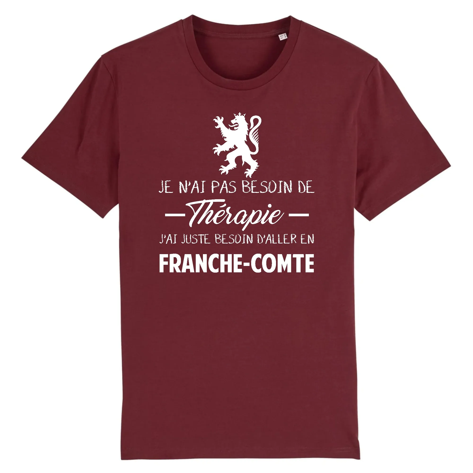 Thérapie Franche-Comté - T-shirt unisexe coton bio imprimé FR