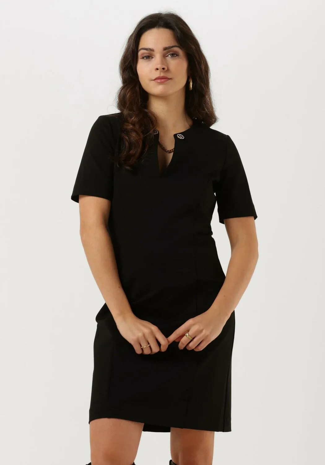 twinset milano mini robe 9813235-cpc en noir