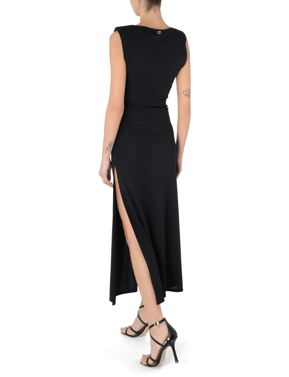 Twinset Robe longue avec fronces à la taille