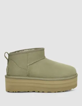 UGG Classic Ultra Mini Platform Verdes Mujer