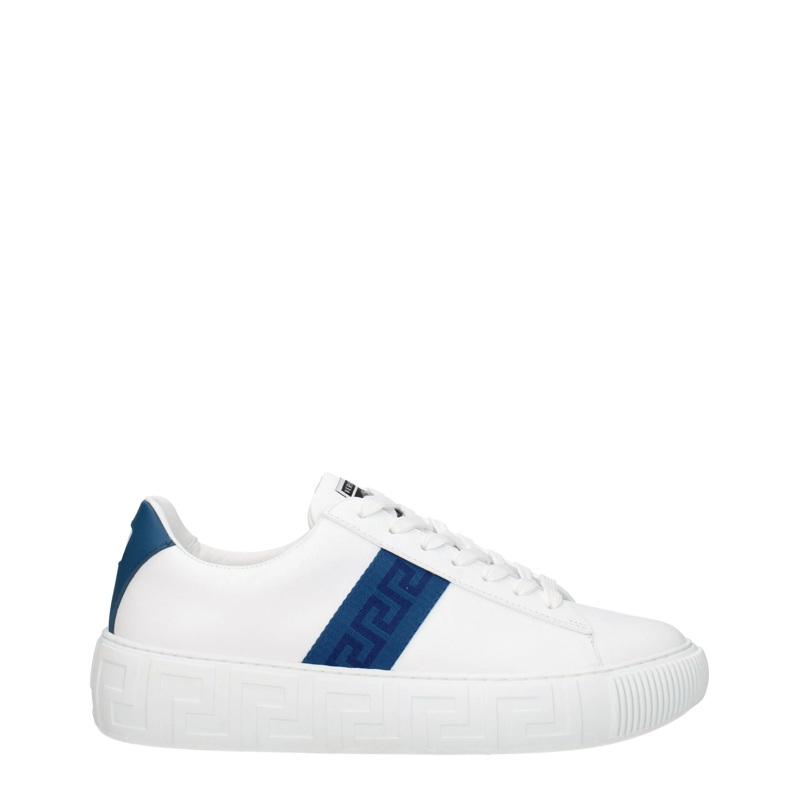 Versace Sneakers Greek Man Skin blanc / sarcelle foncé