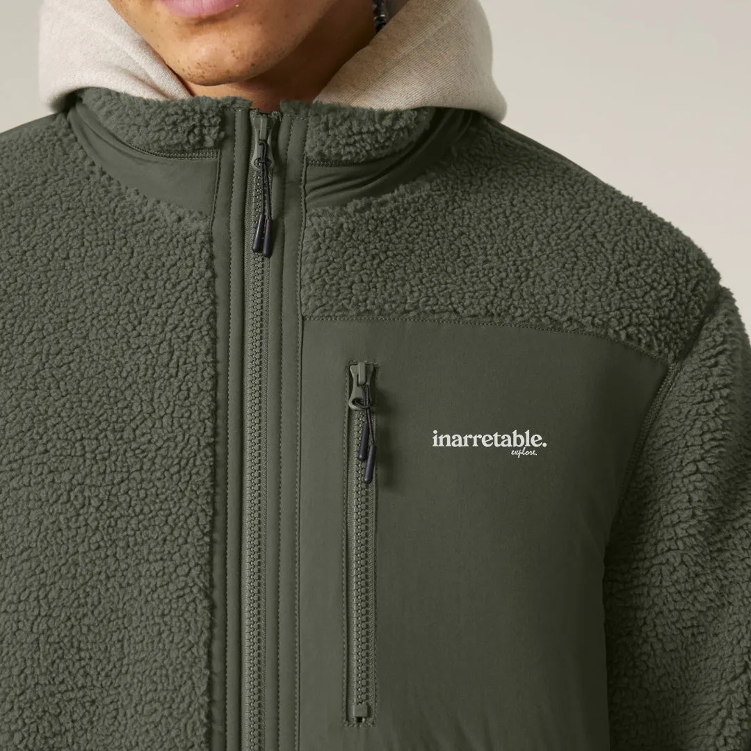 VESTE SHERPA UNISEXE KHAKI inarretable.