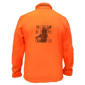 Veste softshell chasseresse avec/sans capuche – Pas besoin de thérapie je suis chasseresse