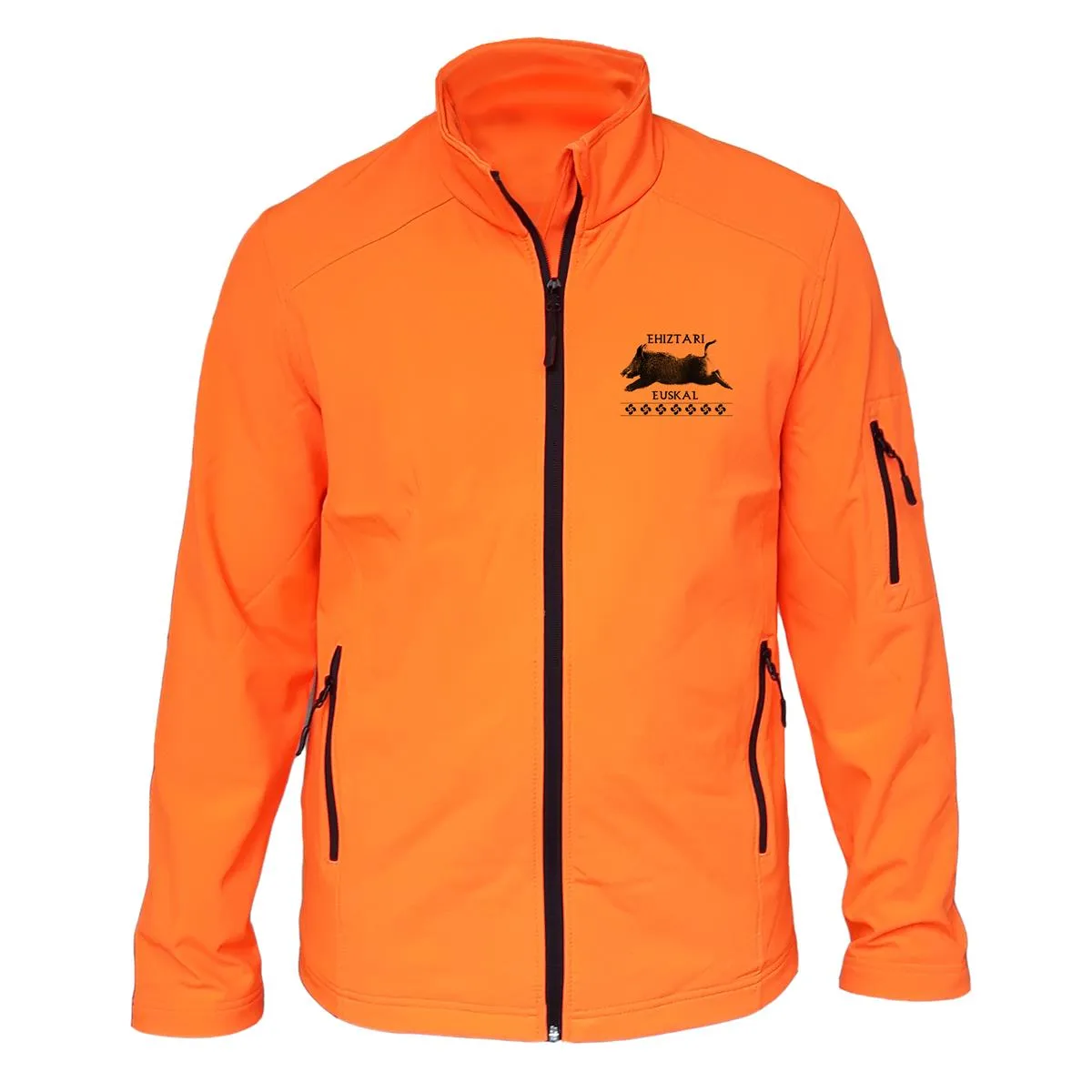 Veste softshell Homme ou Femme Sanglier avec/sans capuche – Ehiztari euskal