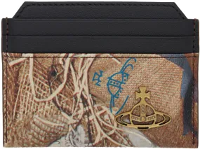   Vivienne Westwood  Black & Beige Slim Card Holder