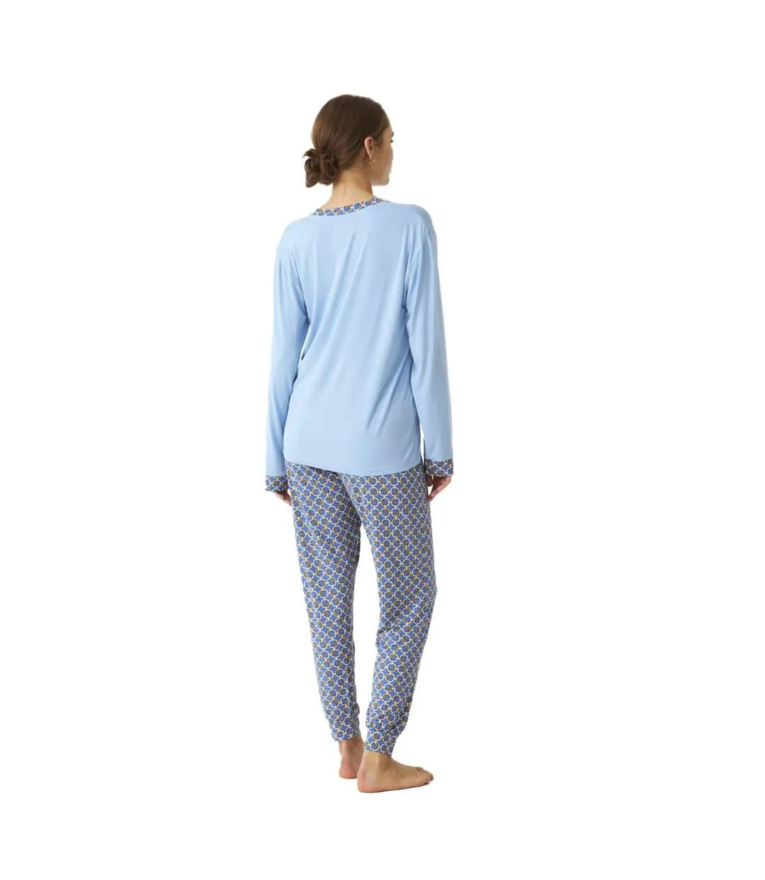 Women's Long Sleeve Shirt Pajamas JJBDP0901