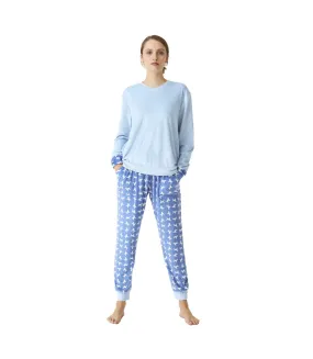 Women's Long Sleeve V-neck Pajamas JJBDP0801